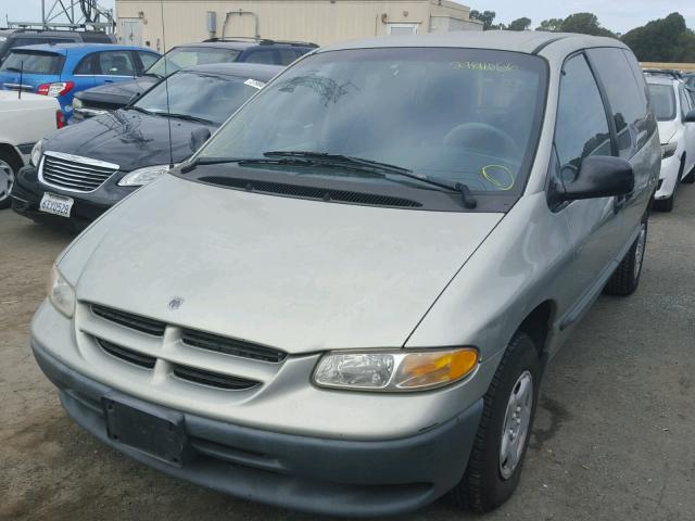 2B4GP25R5YR521923 - 2000 DODGE CARAVAN SILVER photo 2