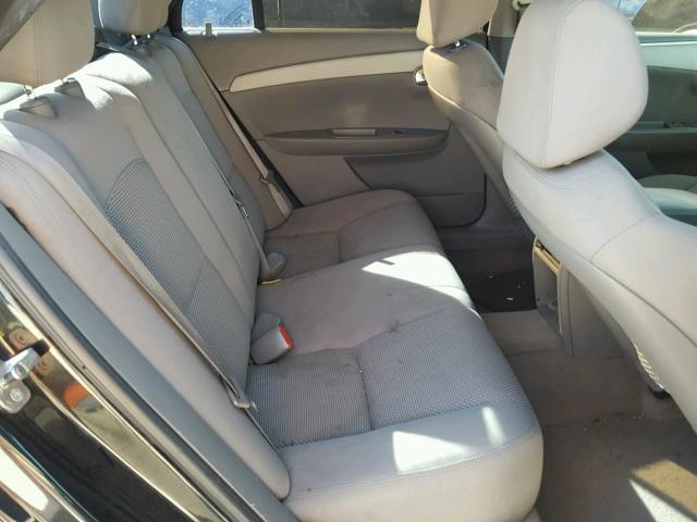 1G1ZA5EU8BF343130 - 2011 CHEVROLET MALIBU LS შავი ფოტო 6