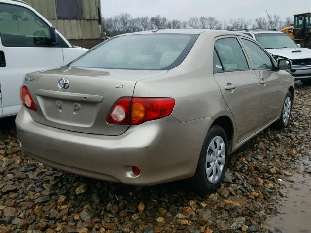 2T1BU40E89C042774 - 2009 TOYOTA COROLLA BA TAN photo 4