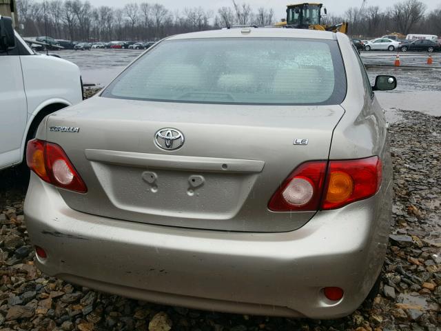 2T1BU40E89C042774 - 2009 TOYOTA COROLLA BA TAN photo 9