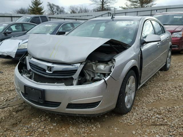 1G8ZS57N68F200917 - 2008 SATURN AURA XE SILVER photo 2