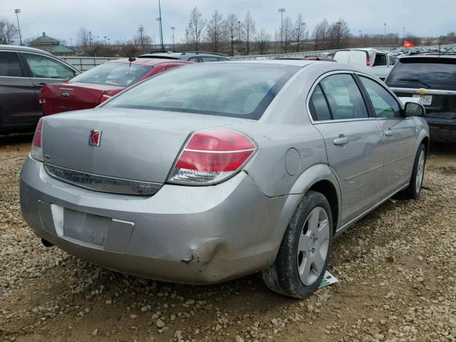 1G8ZS57N68F200917 - 2008 SATURN AURA XE SILVER photo 4