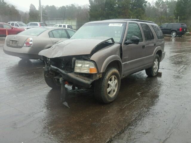 1GHDT13W2W2703069 - 1998 OLDSMOBILE BRAVADA TAN photo 2