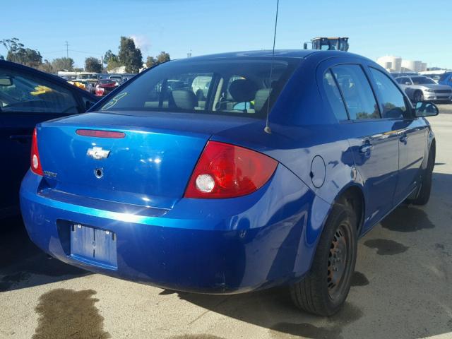 1G1AK52F457630169 - 2005 CHEVROLET COBALT BLUE photo 4