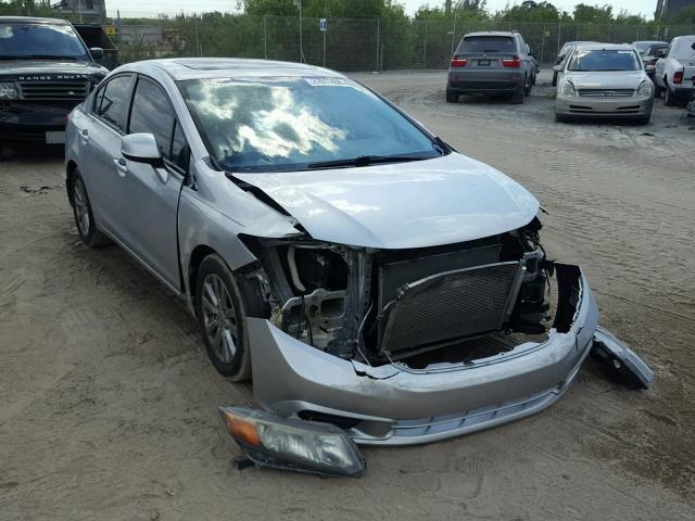 2HGFB2F83CH507974 - 2012 HONDA CIVIC EX SILVER photo 1