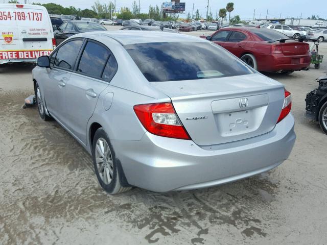 2HGFB2F83CH507974 - 2012 HONDA CIVIC EX Gümüş foto 3