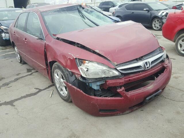 1HGCM56327A054986 - 2007 HONDA ACCORD SE RED photo 1