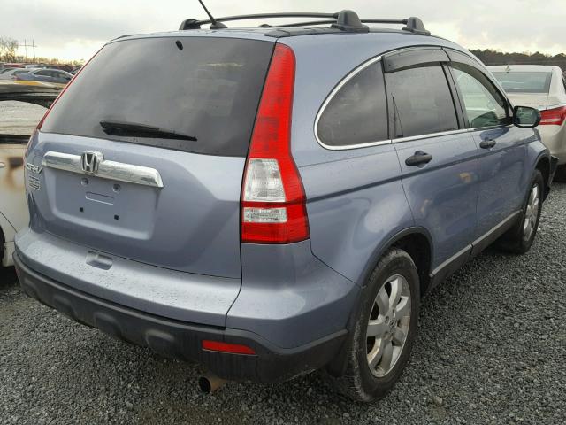 JHLRE38517C001681 - 2007 HONDA CR-V EX BLUE photo 4