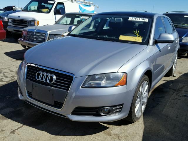 WAUHE78P29A065094 - 2009 AUDI A3 2.0T GRAY photo 2