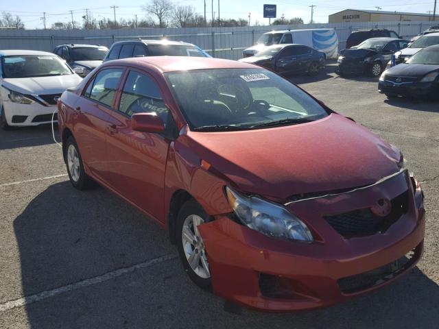 1NXBU4EE5AZ357978 - 2010 TOYOTA COROLLA BA RED photo 1