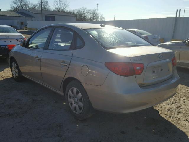 KMHDU46DX8U412272 - 2008 HYUNDAI ELANTRA GL BEIGE photo 3