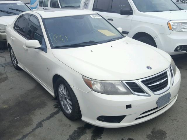 YS3FB49Y081003919 - 2008 SAAB 9-3 2.0T WHITE photo 1