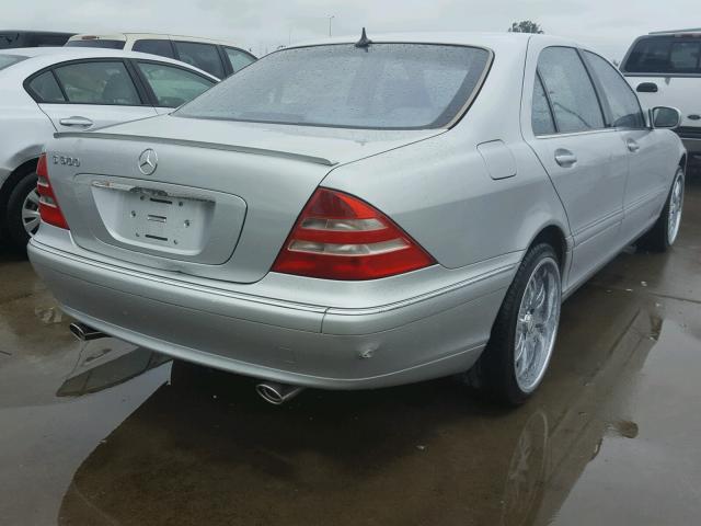 WDBNG75J41A216472 - 2001 MERCEDES-BENZ S 500 SILVER photo 4