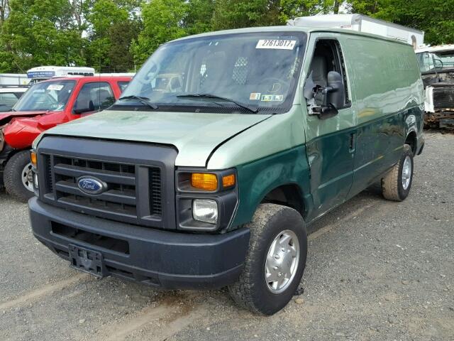 1FTNE2EL7ADA14915 - 2010 FORD ECONOLINE GREEN photo 2