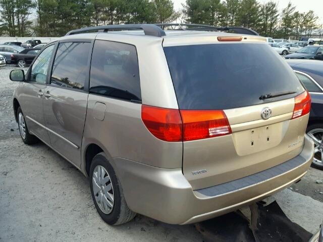 5TDZA23C74S034087 - 2004 TOYOTA SIENNA TAN photo 3