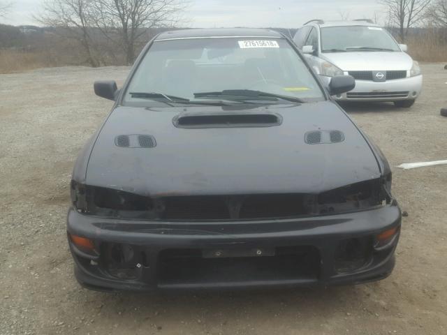 JF1GC67581H501169 - 2001 SUBARU IMPREZA RS BLACK photo 9