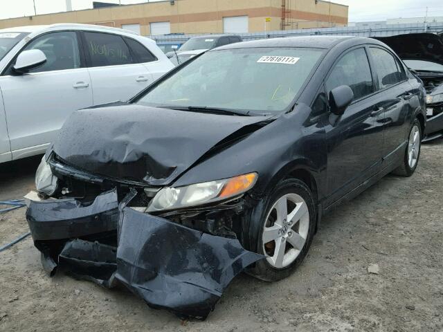 2HGFA16376H023442 - 2006 HONDA CIVIC DX V BLACK photo 2