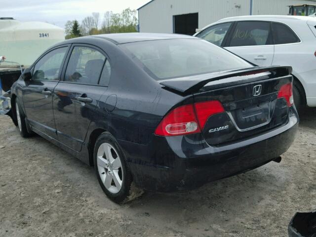 2HGFA16376H023442 - 2006 HONDA CIVIC DX V BLACK photo 3