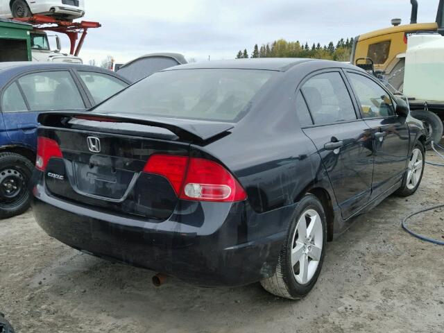 2HGFA16376H023442 - 2006 HONDA CIVIC DX V BLACK photo 4