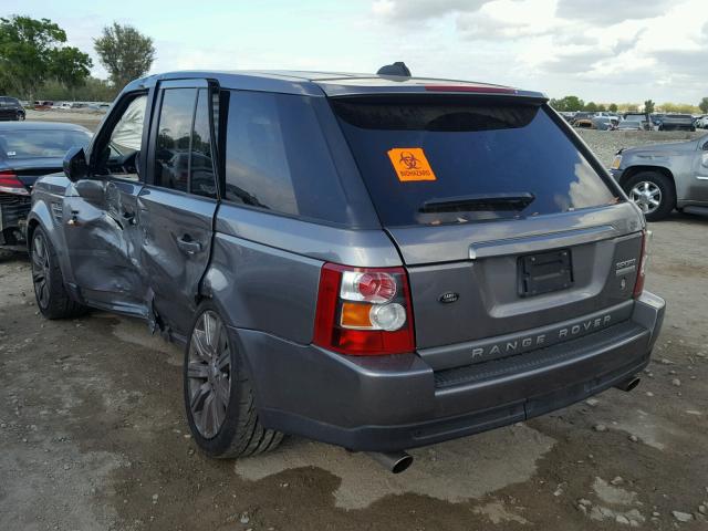 SALSH23407A112807 - 2007 LAND ROVER RANGE ROVE SILVER photo 3