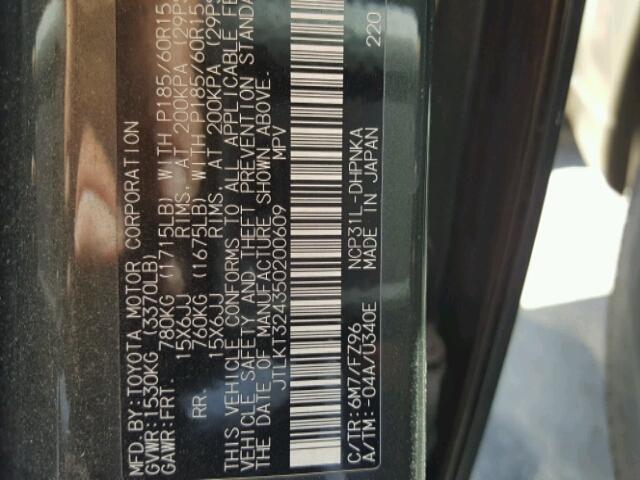 JTLKT324350200609 - 2005 TOYOTA SCION XB GREEN photo 10