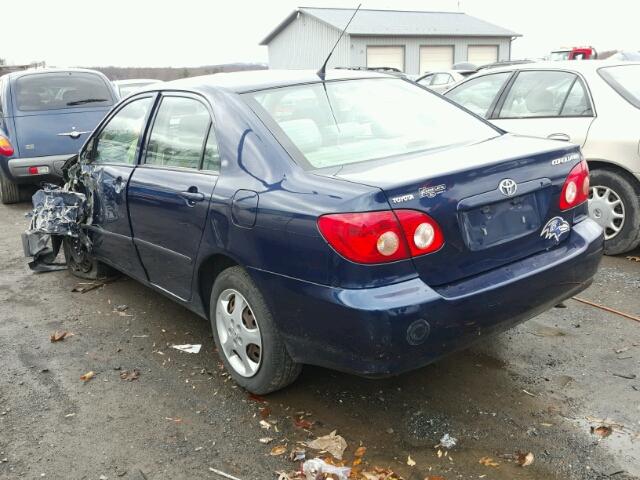 2T1BR32E56C593765 - 2006 TOYOTA COROLLA CE BLUE photo 3