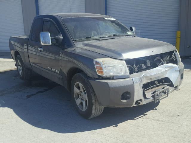 1N6BA06A55N567348 - 2005 NISSAN TITAN XE GRAY photo 1