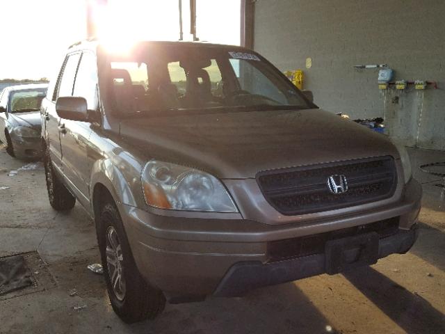 2HKYF187X3H583290 - 2003 HONDA PILOT EXL GOLD photo 1