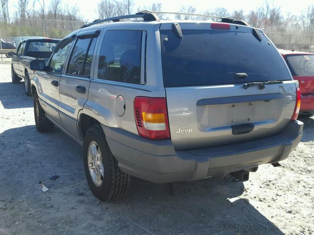 1J4GX48S42C148302 - 2002 JEEP GRAND CHER GRAY photo 3