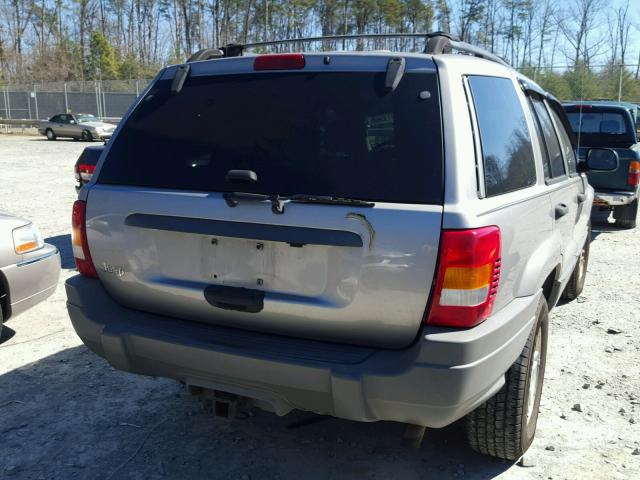 1J4GX48S42C148302 - 2002 JEEP GRAND CHER GRAY photo 4