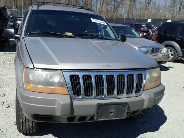 1J4GX48S42C148302 - 2002 JEEP GRAND CHER GRAY photo 9