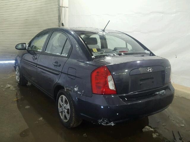 KMHCN46C68U239768 - 2008 HYUNDAI ACCENT GLS BLUE photo 3