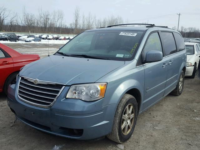 2A8HR54P18R821406 - 2008 CHRYSLER TOWN & COU BLUE photo 2