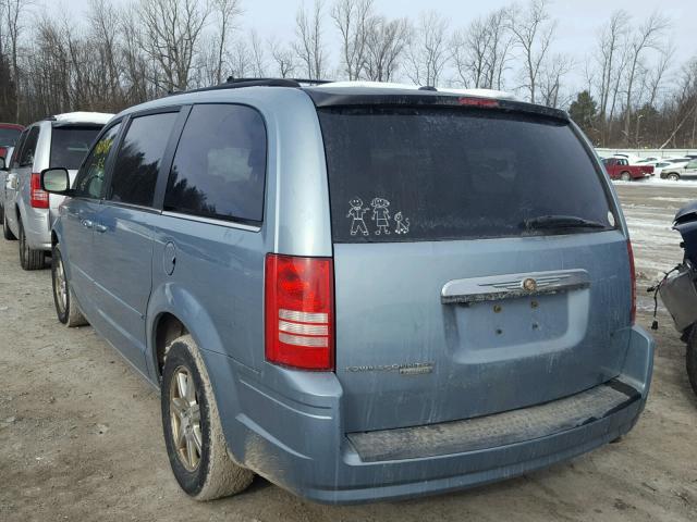 2A8HR54P18R821406 - 2008 CHRYSLER TOWN & COU BLUE photo 3