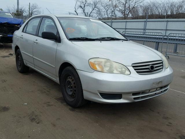 2T1BR32E13C071209 - 2003 TOYOTA COROLLA CE SILVER photo 1