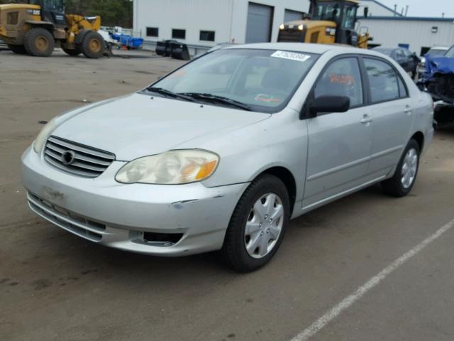 2T1BR32E13C071209 - 2003 TOYOTA COROLLA CE SILVER photo 2