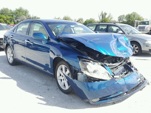 JTHBJ46G572125719 - 2007 LEXUS ES 350 BLUE photo 1