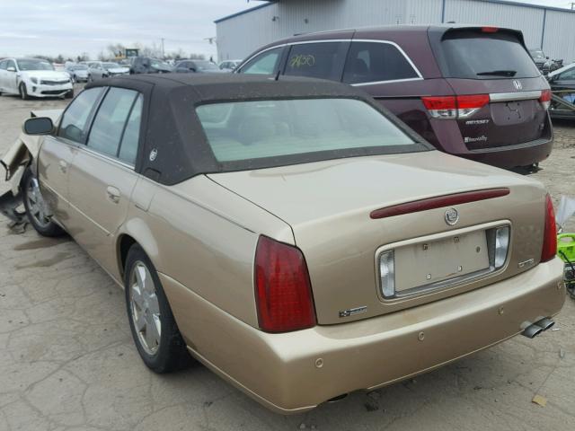 1G6KF57975U191685 - 2005 CADILLAC DEVILLE DT GOLD photo 3