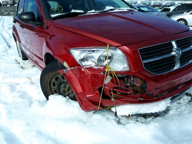 1B3HB48BX8D576226 - 2008 DODGE CALIBER SX RED photo 9