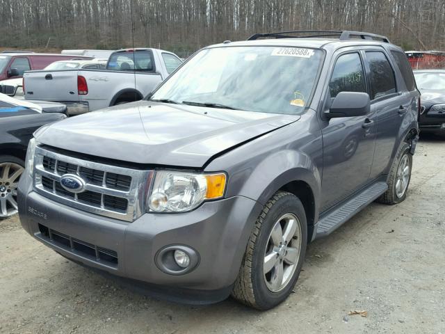 1FMCU03789KD04085 - 2009 FORD ESCAPE XLT GRAY photo 2