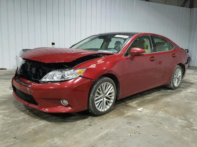 JTHBK1GG7E2131559 - 2014 LEXUS ES 350 RED photo 2