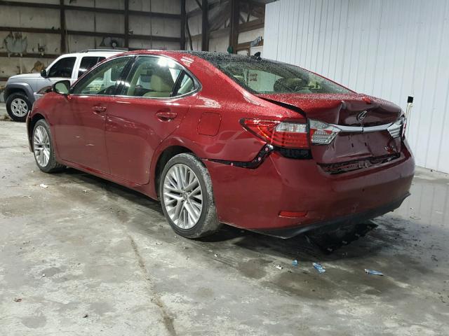 JTHBK1GG7E2131559 - 2014 LEXUS ES 350 RED photo 3