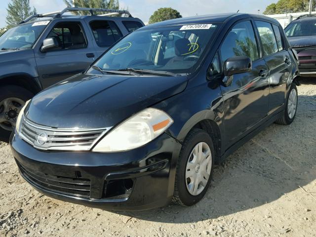 3N1BC1CPXAL355683 - 2010 NISSAN VERSA S BLACK photo 2