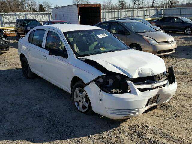 1G1AK55F177252763 - 2007 CHEVROLET COBALT LS WHITE photo 1