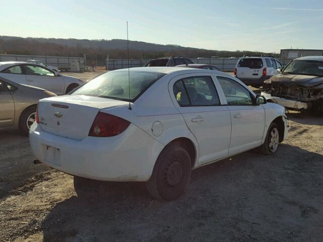 1G1AK55F177252763 - 2007 CHEVROLET COBALT LS WHITE photo 4