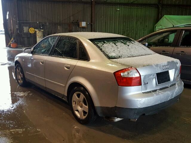 WAULC68E53A305691 - 2003 AUDI A4 1.8T QU SILVER photo 3