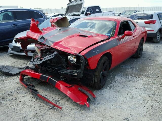 2B3LJ74WX9H524364 - 2009 DODGE CHALLENGER RED photo 2