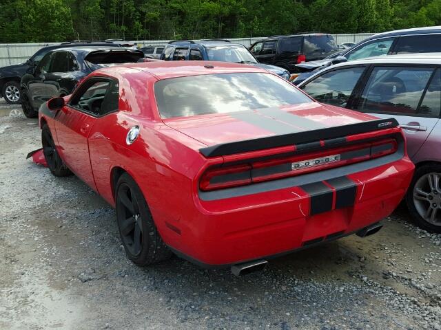 2B3LJ74WX9H524364 - 2009 DODGE CHALLENGER RED photo 3