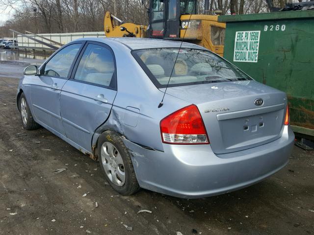 KNAFE122285575180 - 2008 KIA SPECTRA EX SILVER photo 3