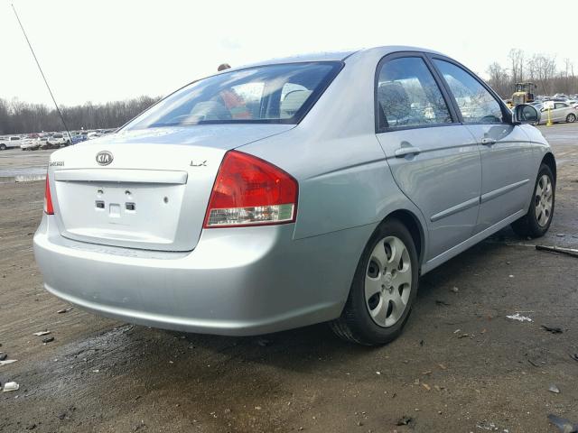 KNAFE122285575180 - 2008 KIA SPECTRA EX SILVER photo 4